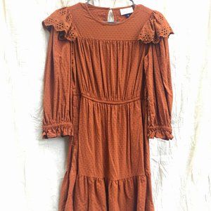 Rust-colored Universal Threads Prairie Dress